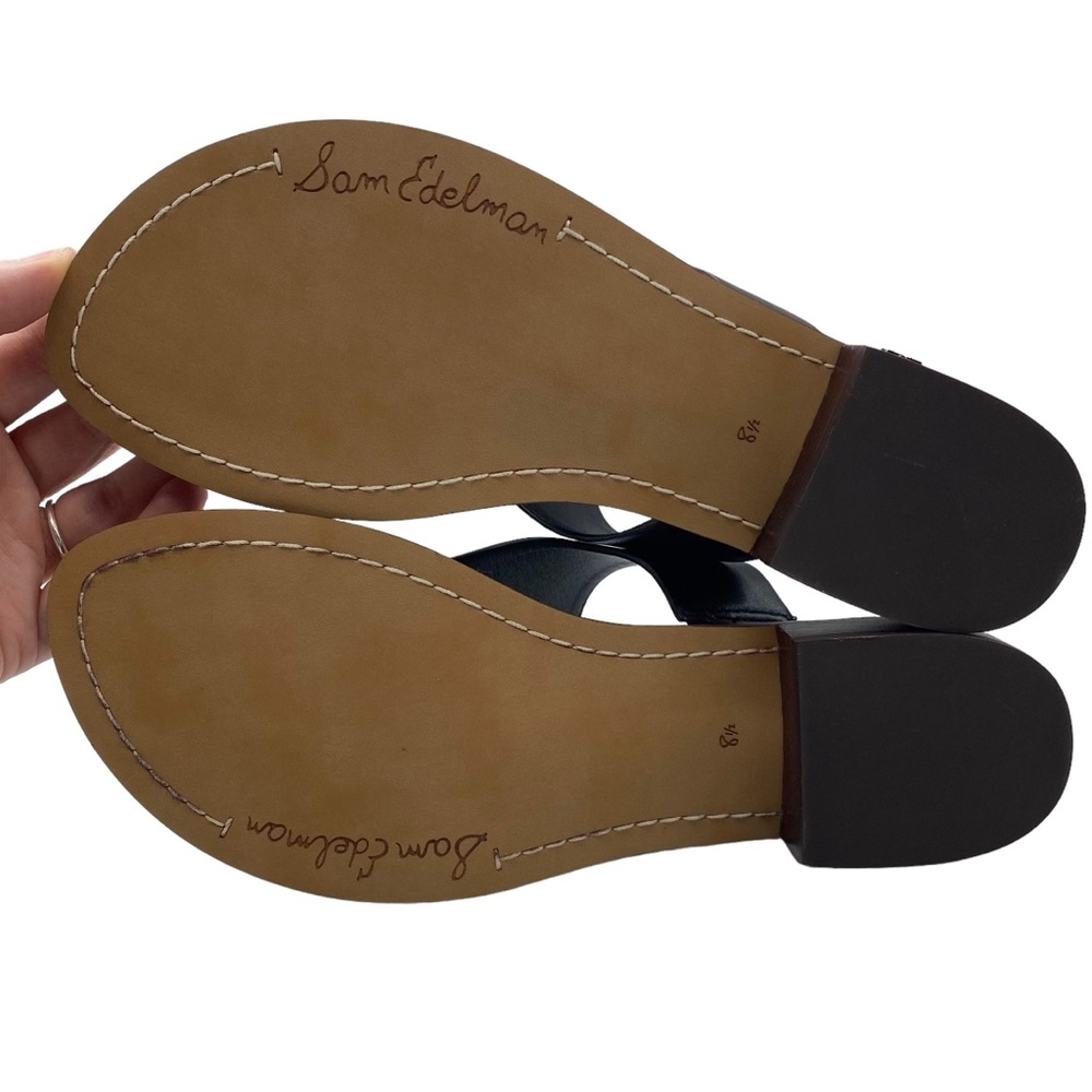 Sam Edelman Black Sandals with Cork Footbed - Picture 12 of 15